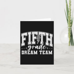 Fünftes Dream Team 5. Klasse Vibes Back to Sch Karte