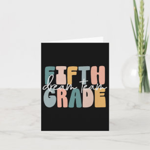 Fünftes Dream Team Groovy Lehrer zurück zum Scho Karte