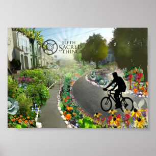 Fünftes heiliges im Jahre 2048 radfahren Poster