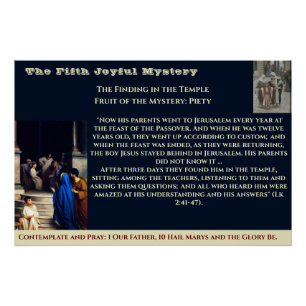 Fünftes Joyful Mystery Poster