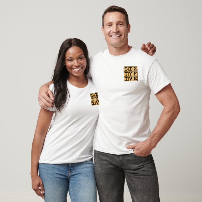Fünfundsechzig, Nummer 65, Rentenalter T-Shirt (Unisex)
