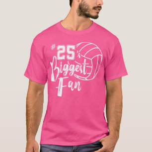 Fünfundzwanzig 25 größte Fan Volleyball-Mama Vater T-Shirt