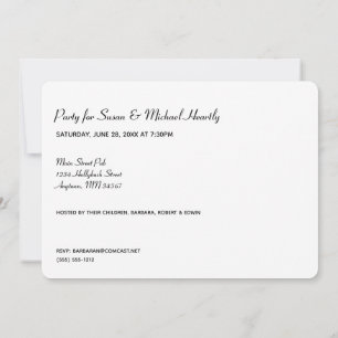 Fünfundzwanzig mit Informationen über die Hintergr Einladung