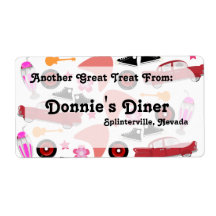 Funfy 50s-Musterlabel