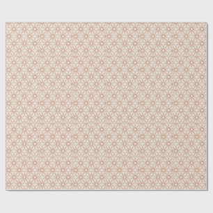 Fünfzackige Sterngeometrie in Terrakotta und Elfen Geschenkpapier
