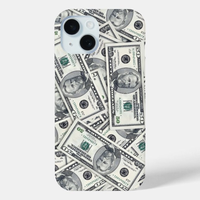 Fünfzig-Dollar-Schein-Geldmuster Case-Mate iPhone Hülle (Rückseite)