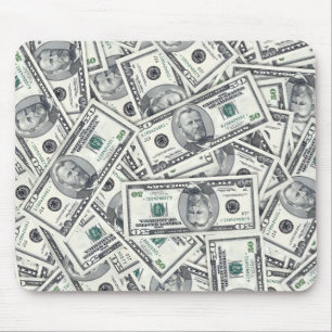 Fünfzig-Dollar-Schein-Geldmuster Mousepad
