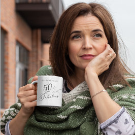 Fünfzig Fabulous Personalisiert 50. Geburtstag Kaffeetasse