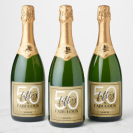 Fünfzig & Fantastisch Gold Schriftzug 50. Geburtst
