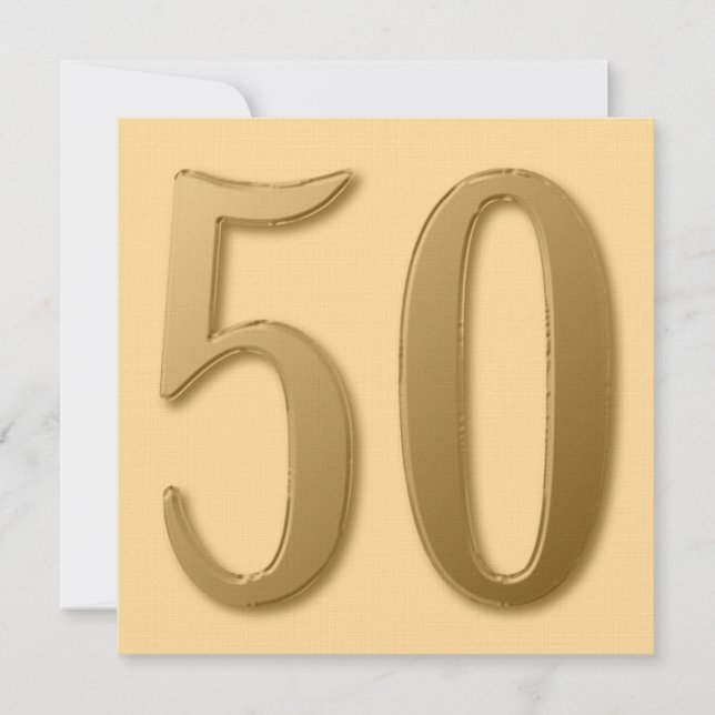 Fünfzig ist golden (Vorderseite)