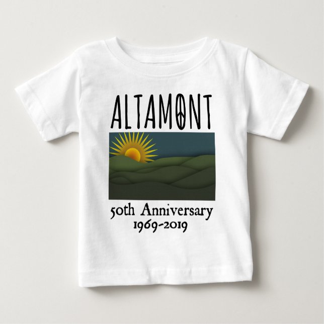 Fünfzig Jahre Altamont Speedway Free Konzert 1969 Baby T-shirt (Vorderseite)