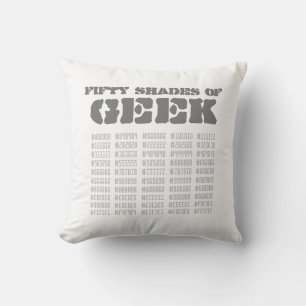 Fünfzig Shades von Geek Kissen