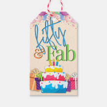Fünfzig und fab-farbiger Geburtstag