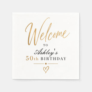 Fünfzig und Fantastisch 50. Geburtstag Serviette