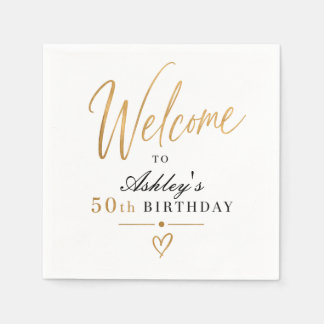 Fünfzig und Fantastisch 50. Geburtstag Serviette