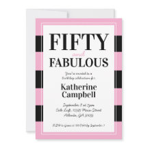 Fünfzig und Fantastisch Black Pink 50. Geburtstags
