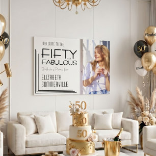 Fünfzig und Fantastisch Fette Foto 50. Geburtstags Poster