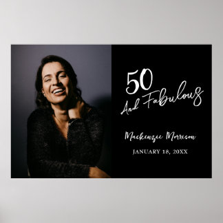Fünfzig und Fantastisch Foto 50. Geburtstagsfeier Poster
