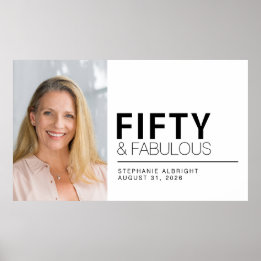Fünfzig und Fantastisch Foto 50. Geburtstagsfeier Poster