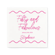 Fünfzig und Fantastisch Pink Schrift