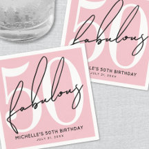 Fünfzig und fantastisch Rosa 50. Geburtstag