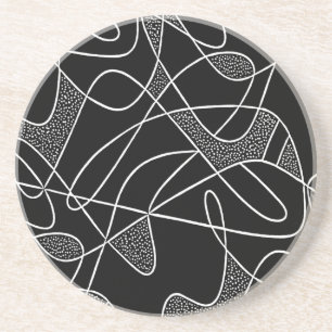 Fünfzigerjahre des Sandstein-Untersetzer CONTEMPO Getränkeuntersetzer