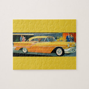 Fünfzigerjahre goldenes Rocket 88 Oldsmobile Puzzle