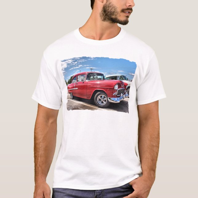 Fünfzigerjahre Klassikerauto T-Shirt (Vorderseite)