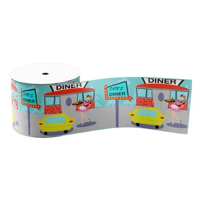 Fünfzigerjahre Restaurant-Band Ripsband (Spule)