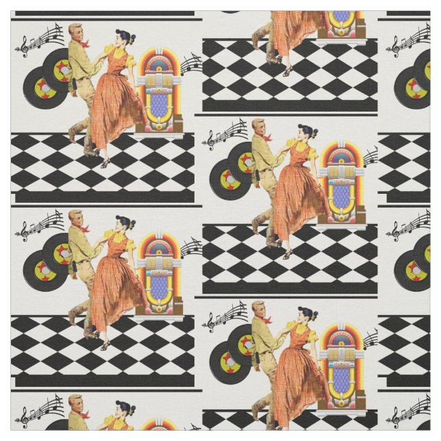 Fünfzigerjahre Stoff (Muster)