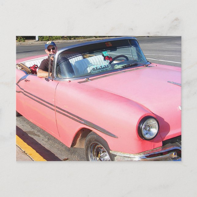 Fünfzigjährige Autos Kuba Postkarte (Vorderseite)