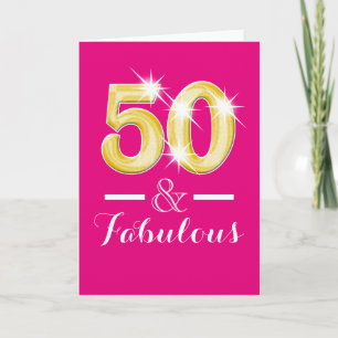 Fünfzigste Geburtstagsparty Karte