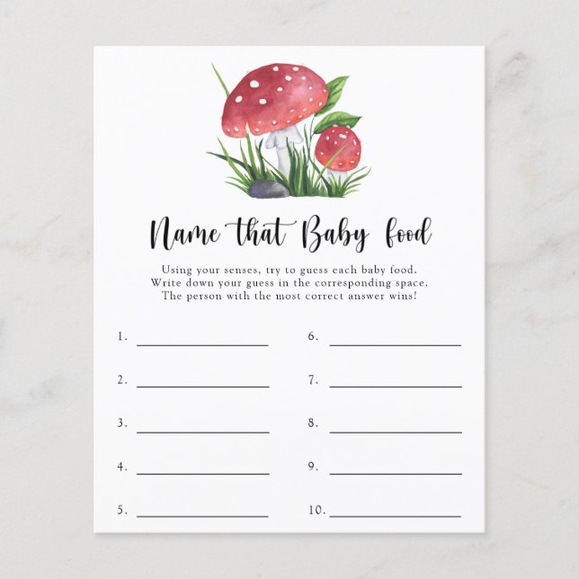 Fungi Baby Showname Dieses Baby-Food-Spiel (Vorderseite)