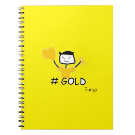 Fungi #Gold Notizblock