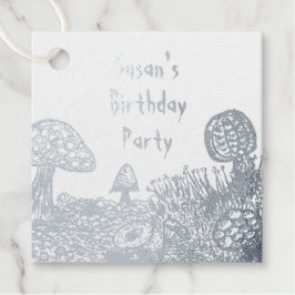 Fungi Meadow Foil Favor Tags