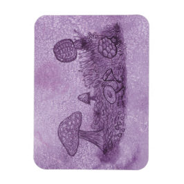 Fungi Meadow Rectangle Magnet