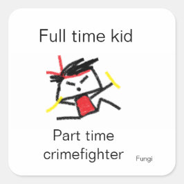 Fungi Quadratischer Aufkleber