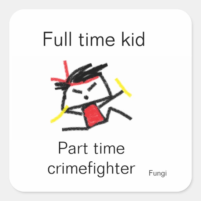 Fungi Quadratischer Aufkleber (Vorderseite)