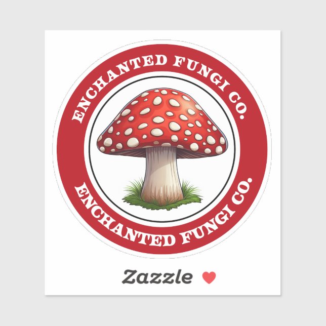 Fungi Rote Amanita Muscaria Sticker (Blatt)