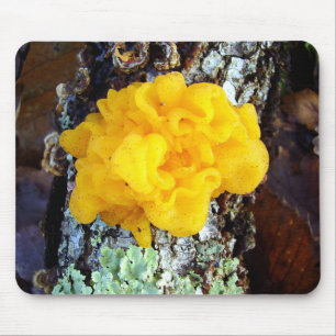 Fungi Tremella Mesenterica Mouse Mat Mousepad