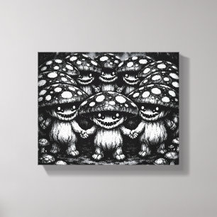 Fungus Folk •  Waldkreaturen von BurnsInHell Leinwanddruck