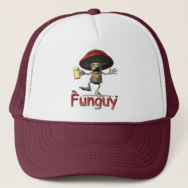 Funguy Pilz Truckerkappe (Vorderseite)