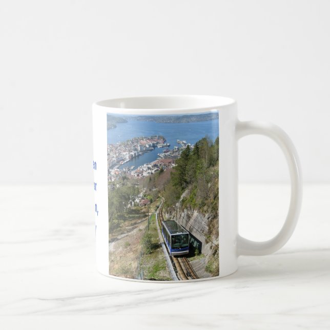 Funikulär in Bergen-Tasse Tasse (Rechts)