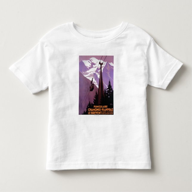 Funikuläre Eisenbahn zu Brevent Mt. Kleinkind T-shirt (Vorderseite)