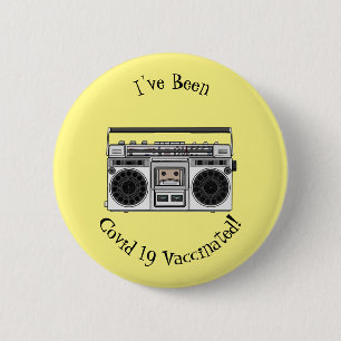 Funk-Cartoon-Illustration Button