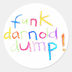 funk darnold Müll Drumpf Hankamer Artjunkhaus Spaß Runder Aufkleber