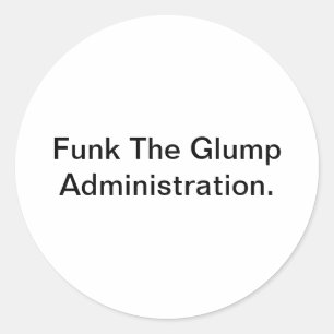 Funk Glump Sozialkommentar Hankamer Artjunkhaus Runder Aufkleber