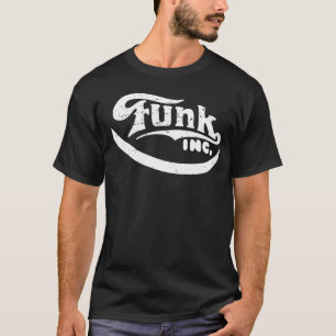 Funk-Inc. beunruhigtes Logo-T-Shirt T-Shirt