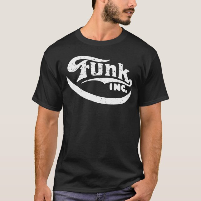 Funk-Inc. beunruhigtes Logo-T-Shirt T-Shirt (Vorderseite)