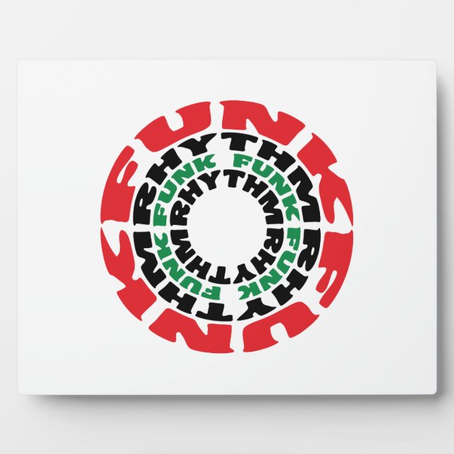 Funk Rhythm Funk Funk Rhythmus Fotoplatte (Vorderseite)
